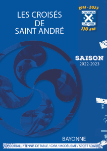 Couverture Plaquette Croisés de Saint-André Saison 2022-2023
